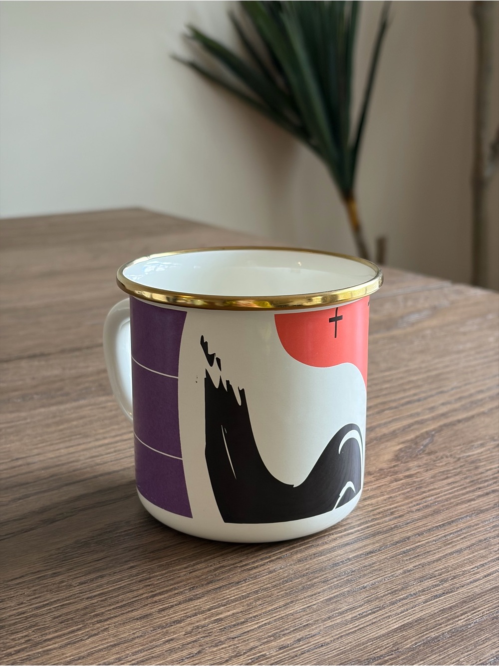 Kapka Flashback Medium Enamel Mug, 16 oz